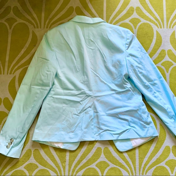 NWT Banana Republic Blue Spring Sateen Bla… - Picture 7 of 8